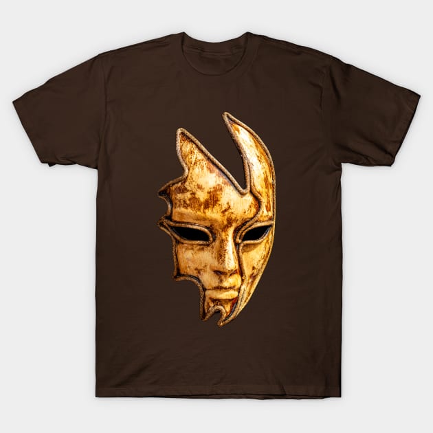 Carnival Mask in gold T-Shirt by dalyndigaital2@gmail.com